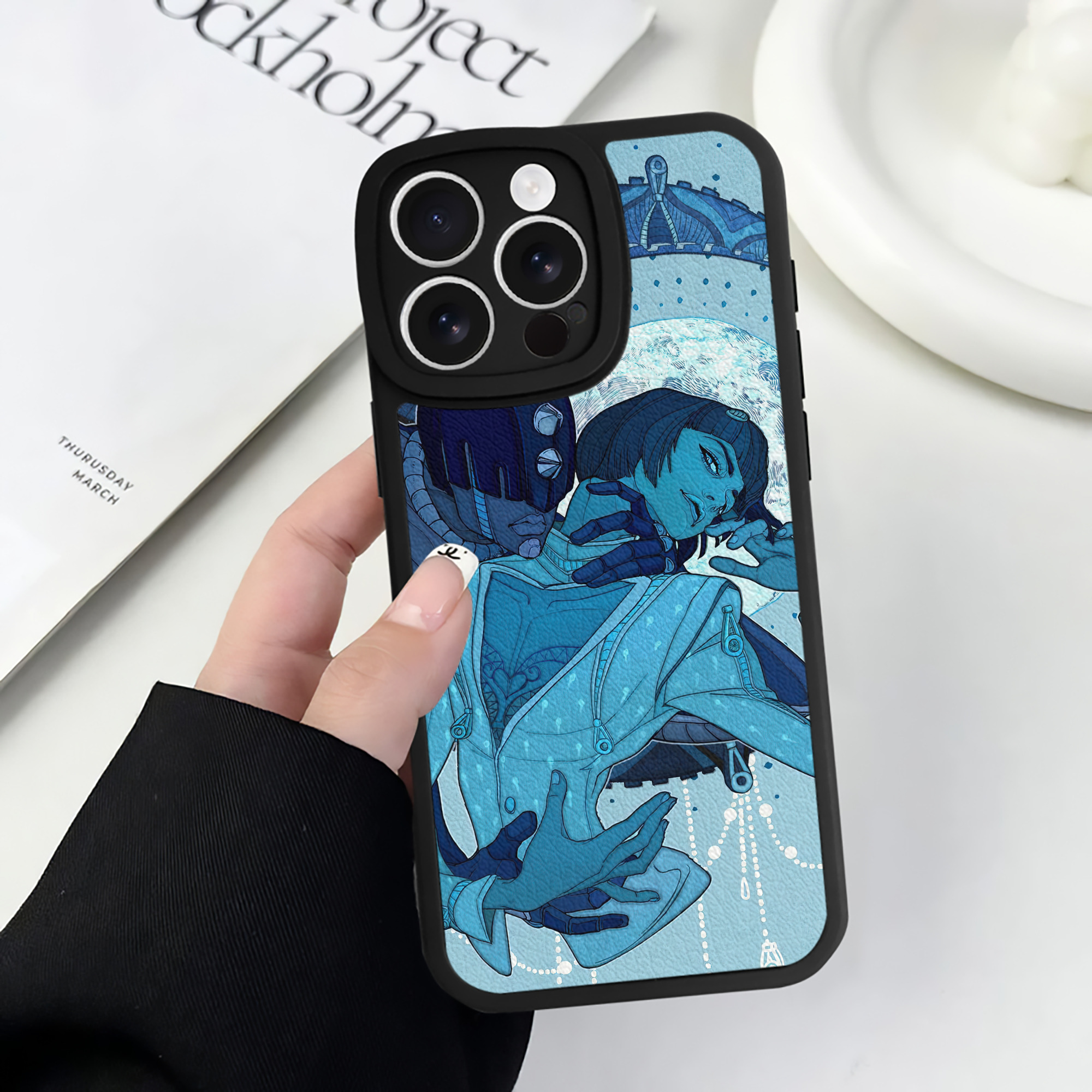 （画像用） ジョジョの奇妙な冒険 JoJo's Bizarre Adventure 【iPhone 16シリーズ対応】シリコンスマホケース（レザー調） 材質：シリコン